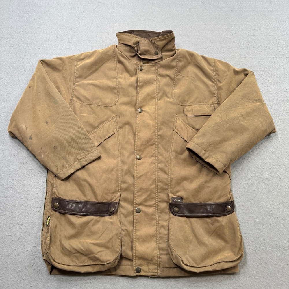 Vintage Le Chameau Field Jacket Men's Large Brown Gore-Tex Plaid Lined Hunting